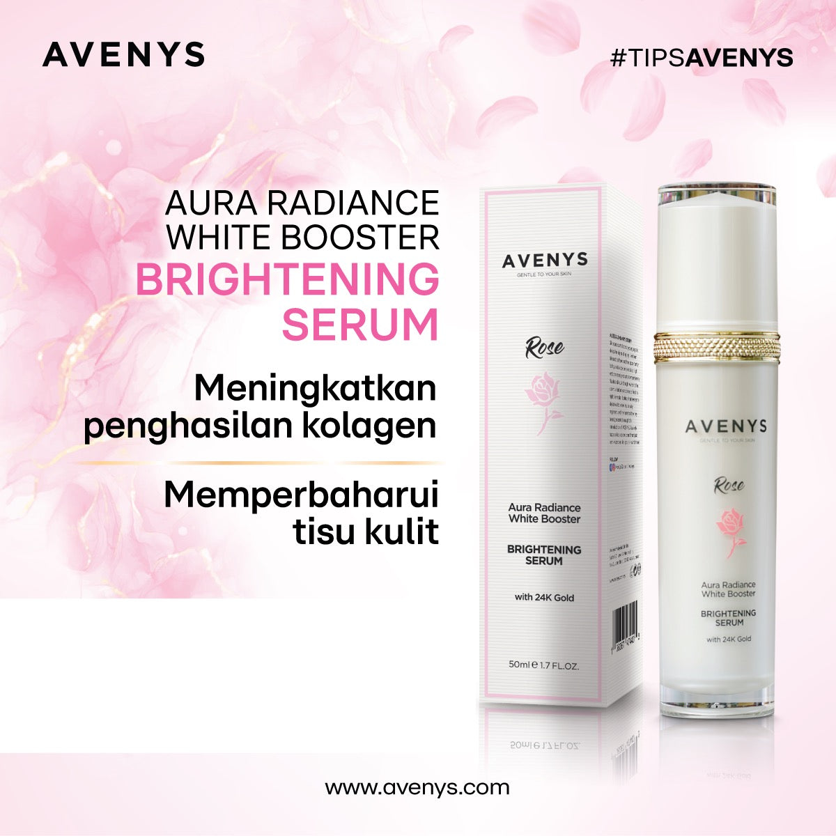 AVENYS ROSE Aura Radiance White Booster Brightening Serum