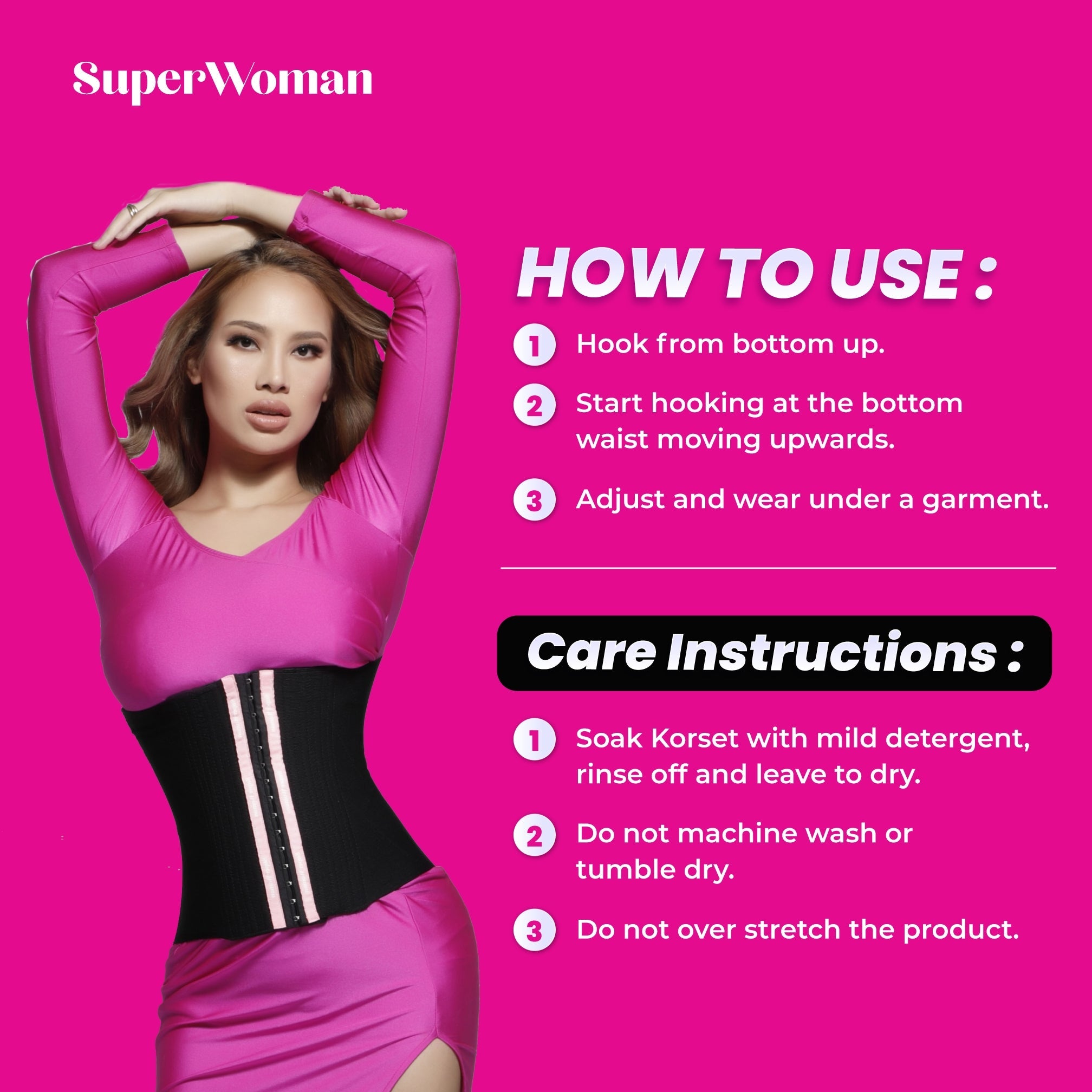 Superwoman Sexy Curve Girdle Pants & Korset